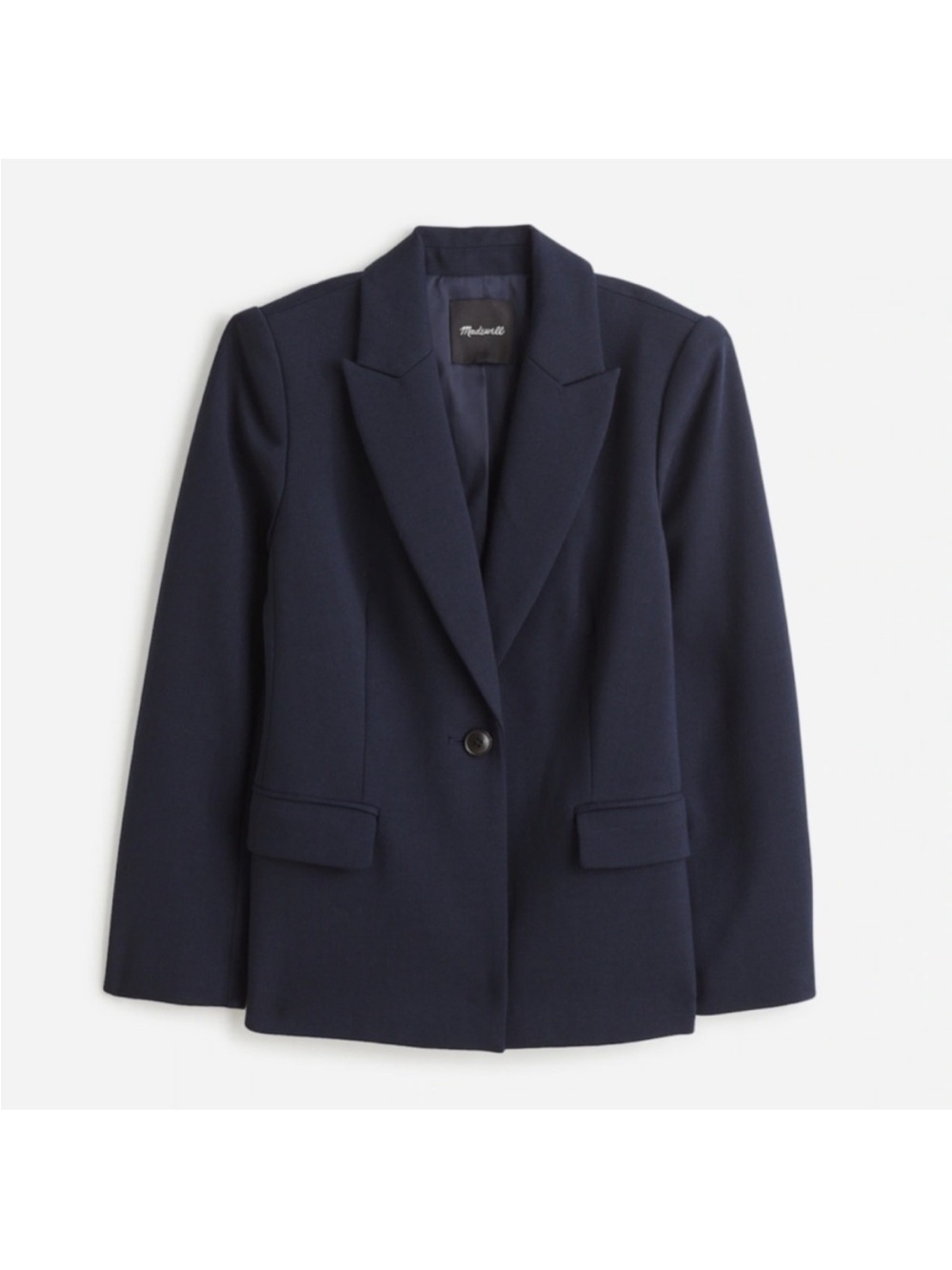 NWT MADEWELL Size 6 The Alston Blazer in Deep Navy $218 NS390 - Picture 2 of 9